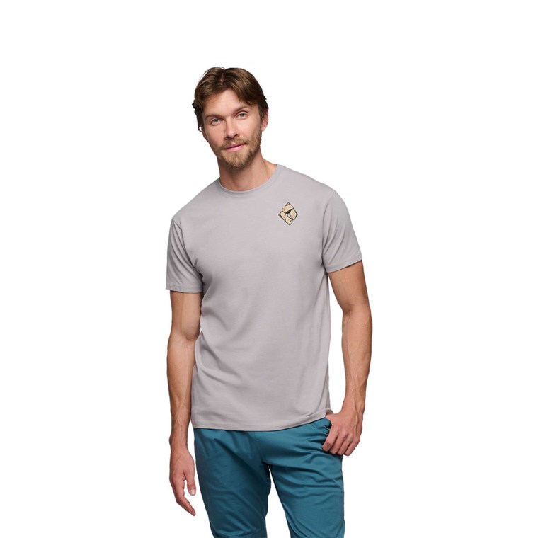 Black Diamond M Mono Pocket Ss Tee Pewter
