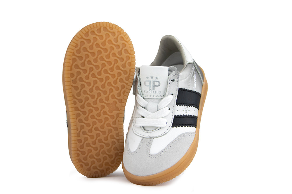 Pinocchio Sneaker Wit Grijs Combi