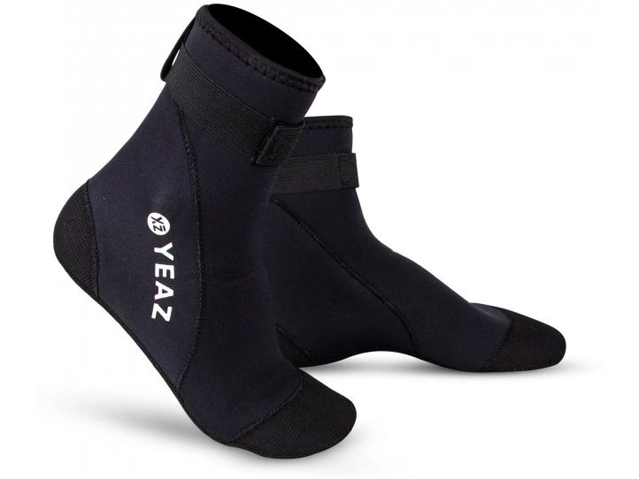 YEAZ Neosock High Pro Neoprene Socks Schwarz, 36-37 Neoprensocken zum Wärmeausgleich bei Wassersportaktivitäten