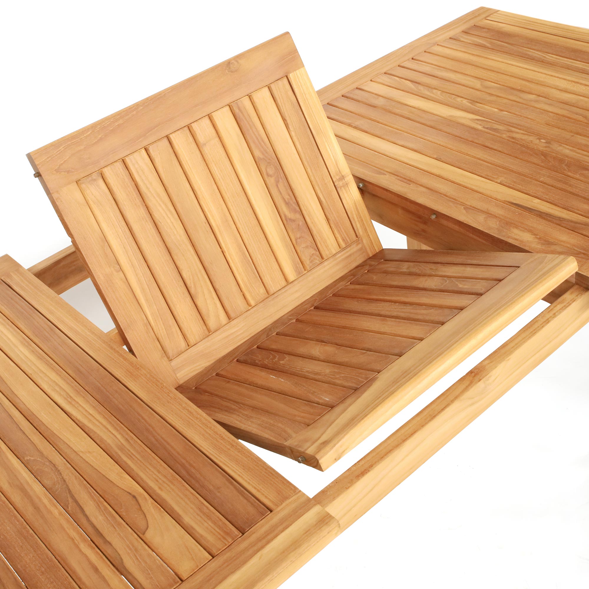 Auszieh-Gartentisch 'Ansgar', Teak, B 180 / 240 cm, L 100 cm, H 75 cm günstig bestellen