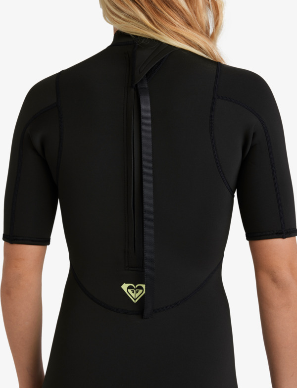 2/2mm Prologue+ Springsuit manches courtes back zip Noir Femme