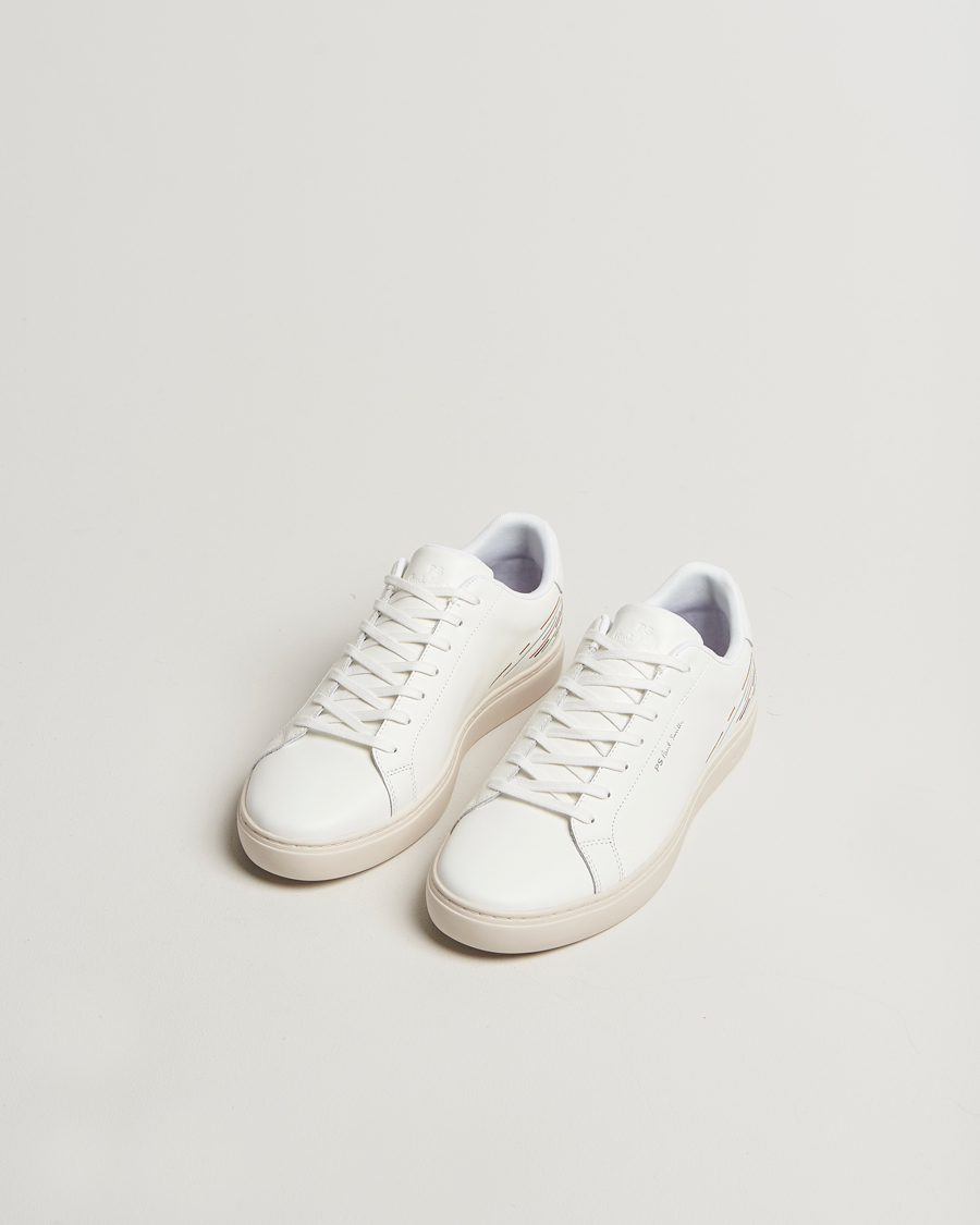 PS Paul Smith Rex Embroidered Leather Sneaker White