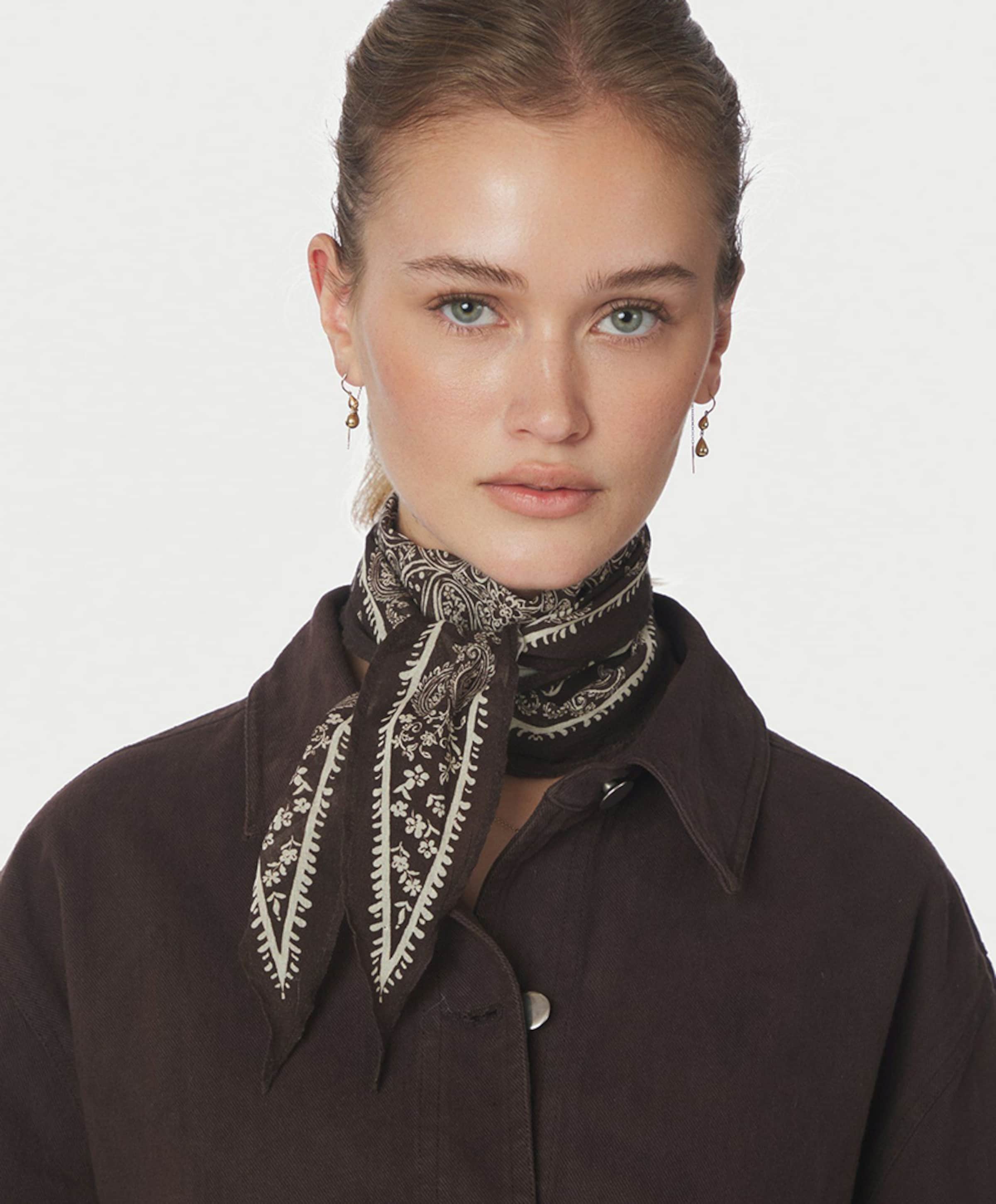 Neo Noir Dames sjaal bruin