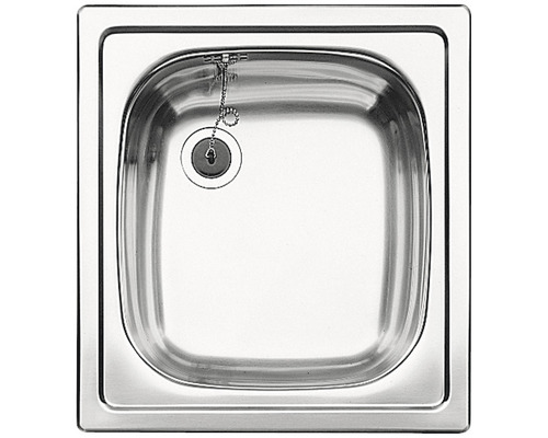 Blanco TOP EE 4 X 4 spoelbak, 435 x 470 mm, roestvrij staal, natuurlijke afwerking, 501065
