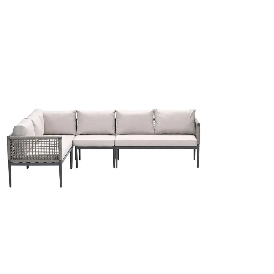 Teramon hoekset - 4-dlg. - carbon black - taupe - desert sand