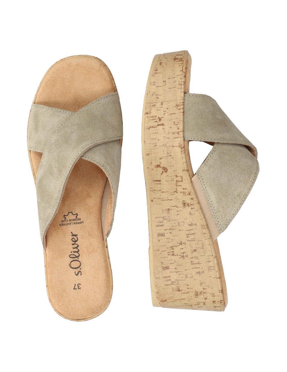 Veloursleder Pantoffel