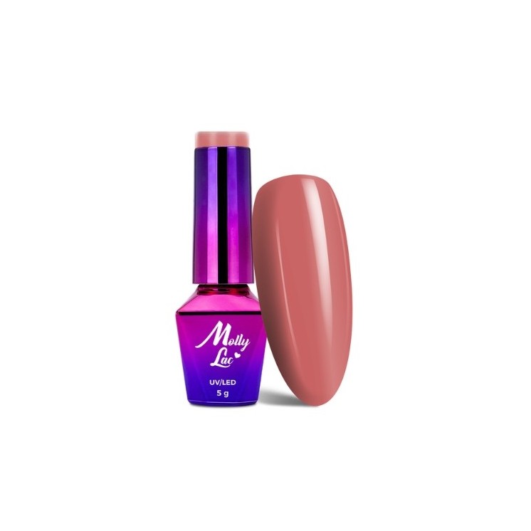 MollyLac /513/ Miss Iconic Coral Gloos hybride nagellak 5 ml