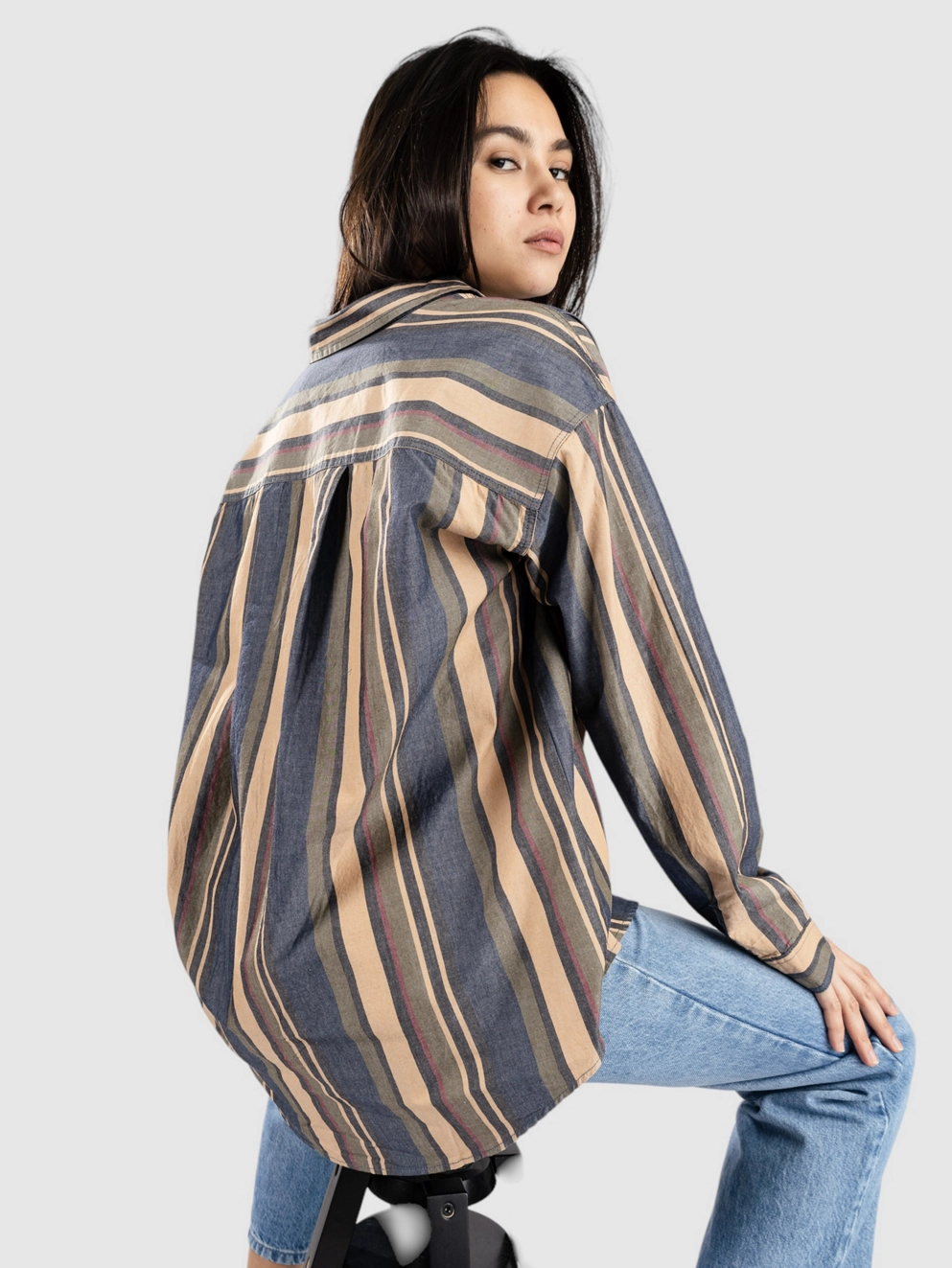 Coal Tayla Shirt multi color stripe