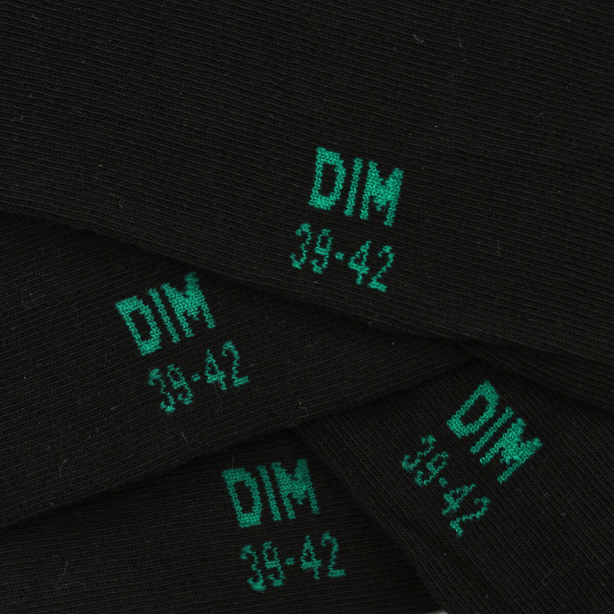DIM<br>Conjunto de 2 pares de meias de algodão de boa qualidade