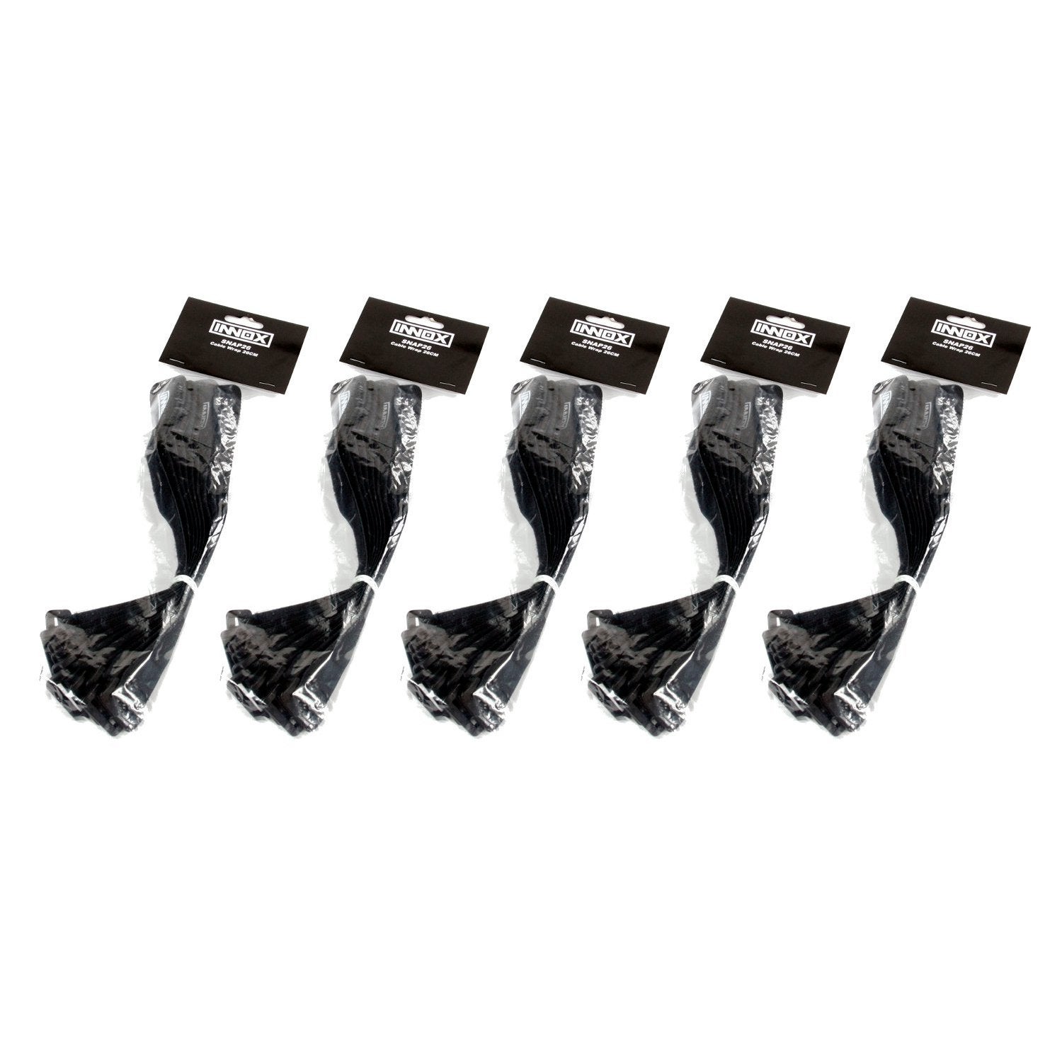 Innox Snap 27 kabelbinder smal zwart voordeelset (5x 10 stuks)
