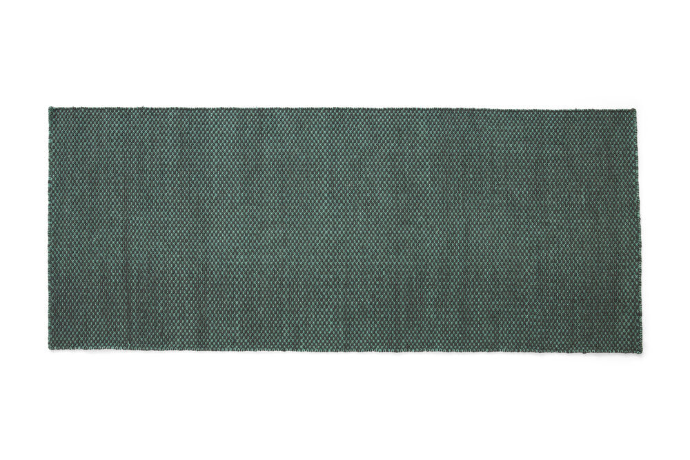 HAY  Moiré gulvløber, Emerald green - L200 cm.