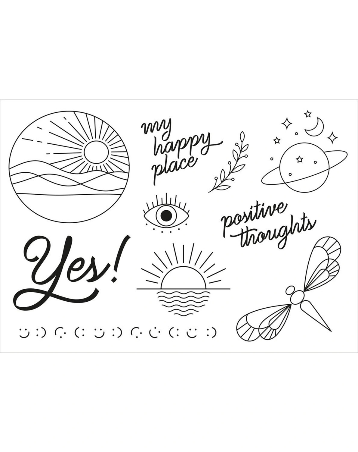 Kreidemarker SMILE - WINDOW & MIRROR 6er Set