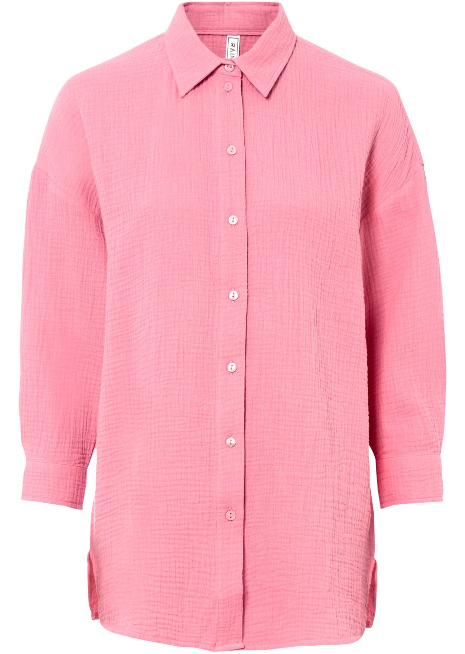 Chemisier oversized long en mousseline