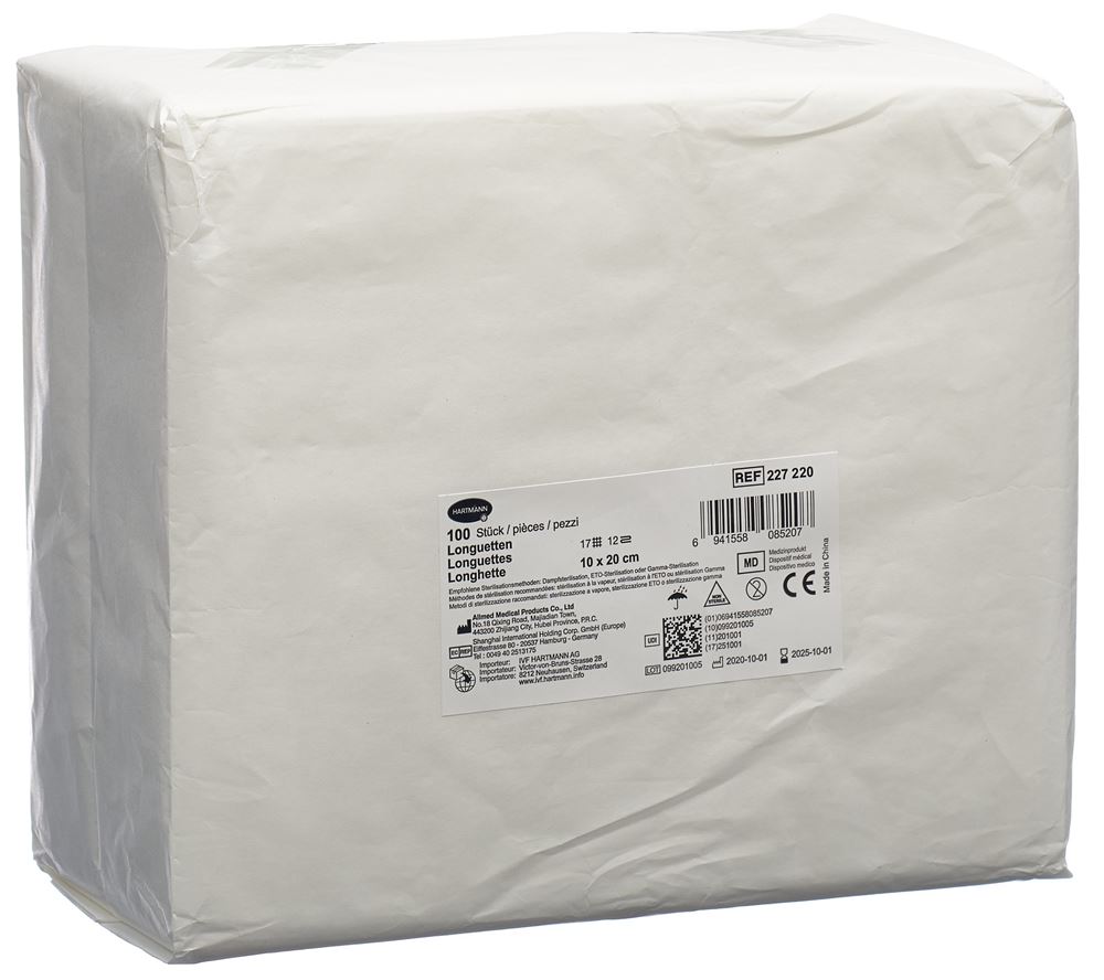 IVF Longuetten Typ 17 10x20cm 12 fach Btl 100 Stk