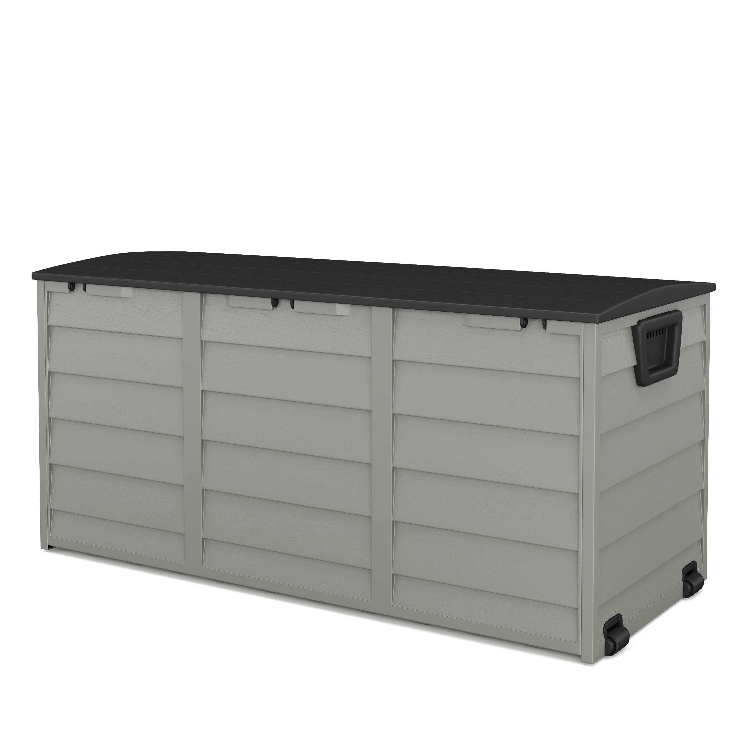 Kissenbox Gartenbox schwarz/grau