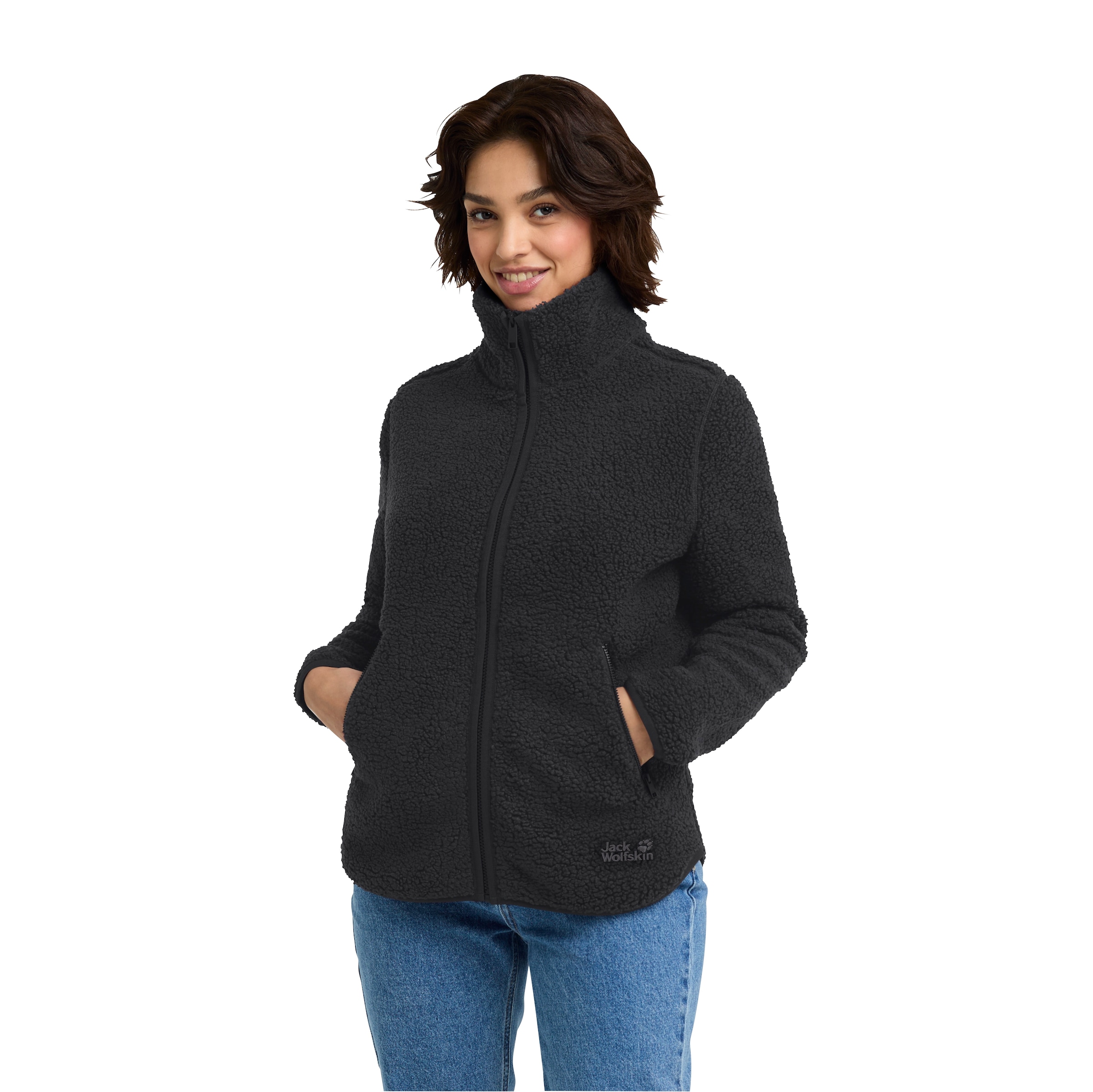 Jack Wolfskin Fleecejacke »HIGH CURL JKT W« Wärmend, windabweisend, Übergangsjacke