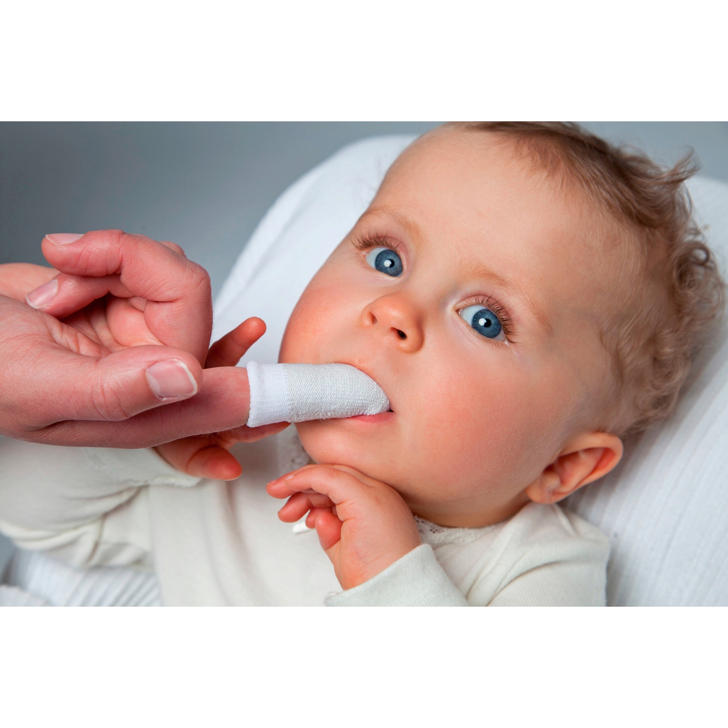 Grünspecht 2er-Pack Mundpflege-Fingerling Silber-Fee
