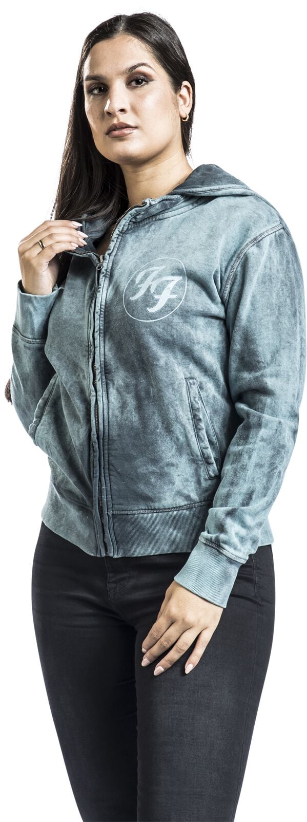 Logo Space Blue | Foo Fighters Sweat-shirt zippé à capuche