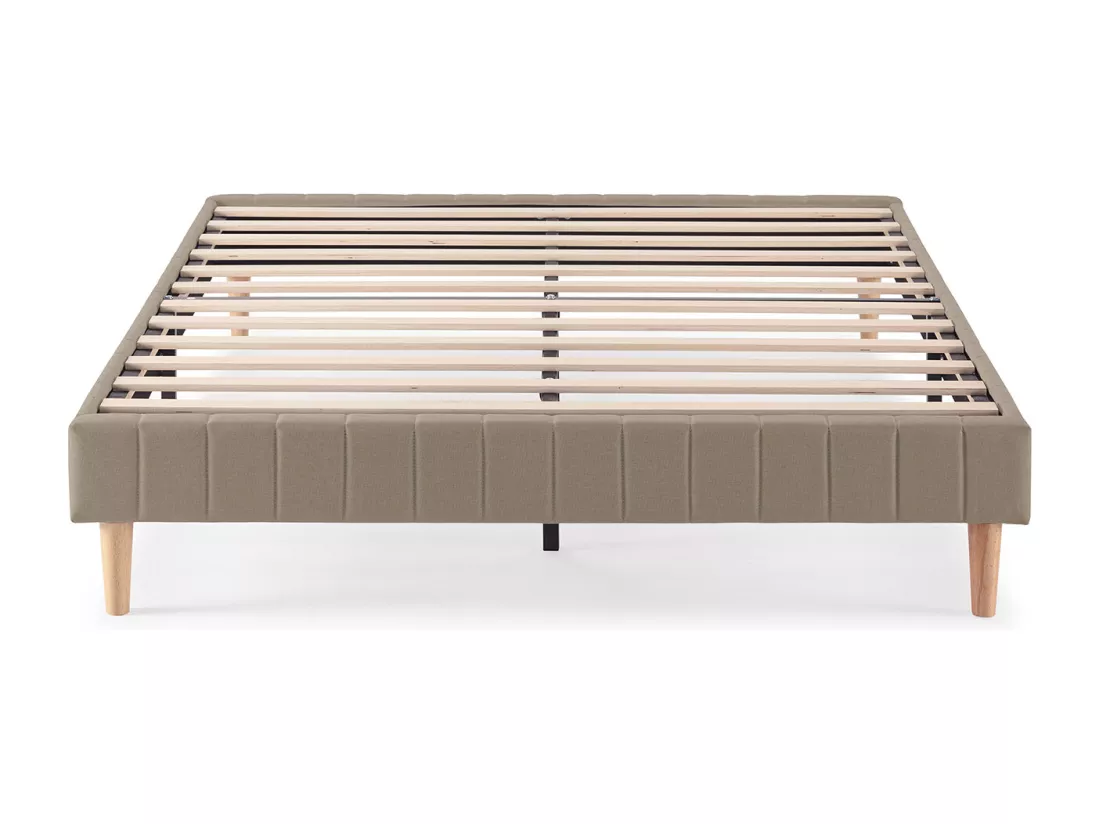 Base rembourrée Eris 140x190 cm Beige