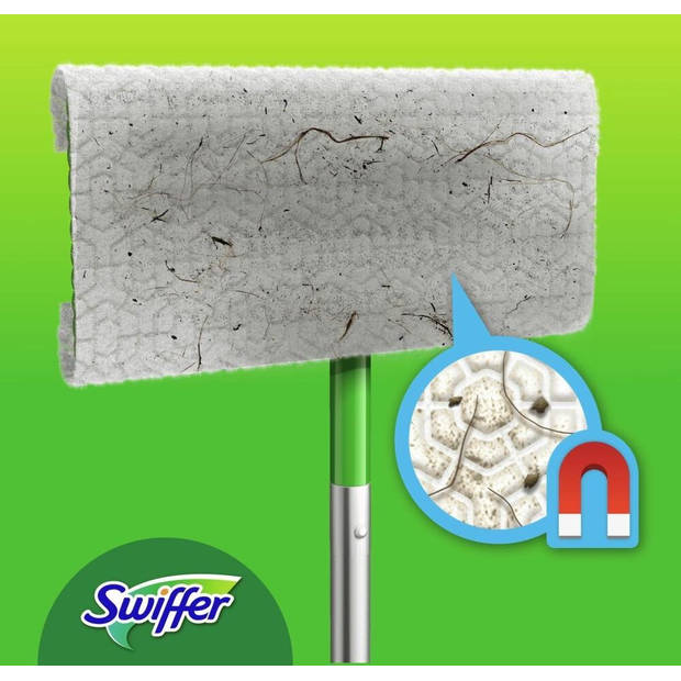 Swiffer Vloerreiniger Starterskit - 1 Dweil, 8 Droge en 3 Vochtige Vloerdoekjes Navullingen
