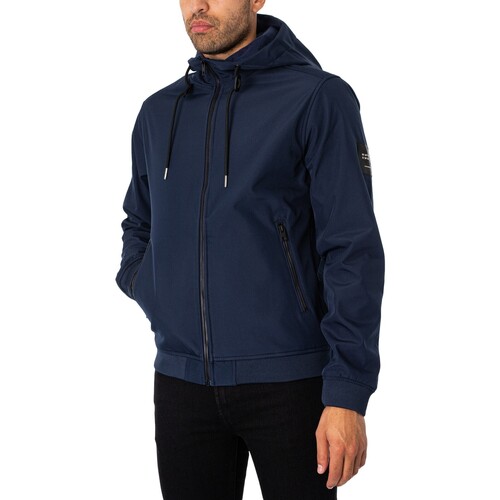 Jack & Jones - Chaqueta Softshell Básica Azul