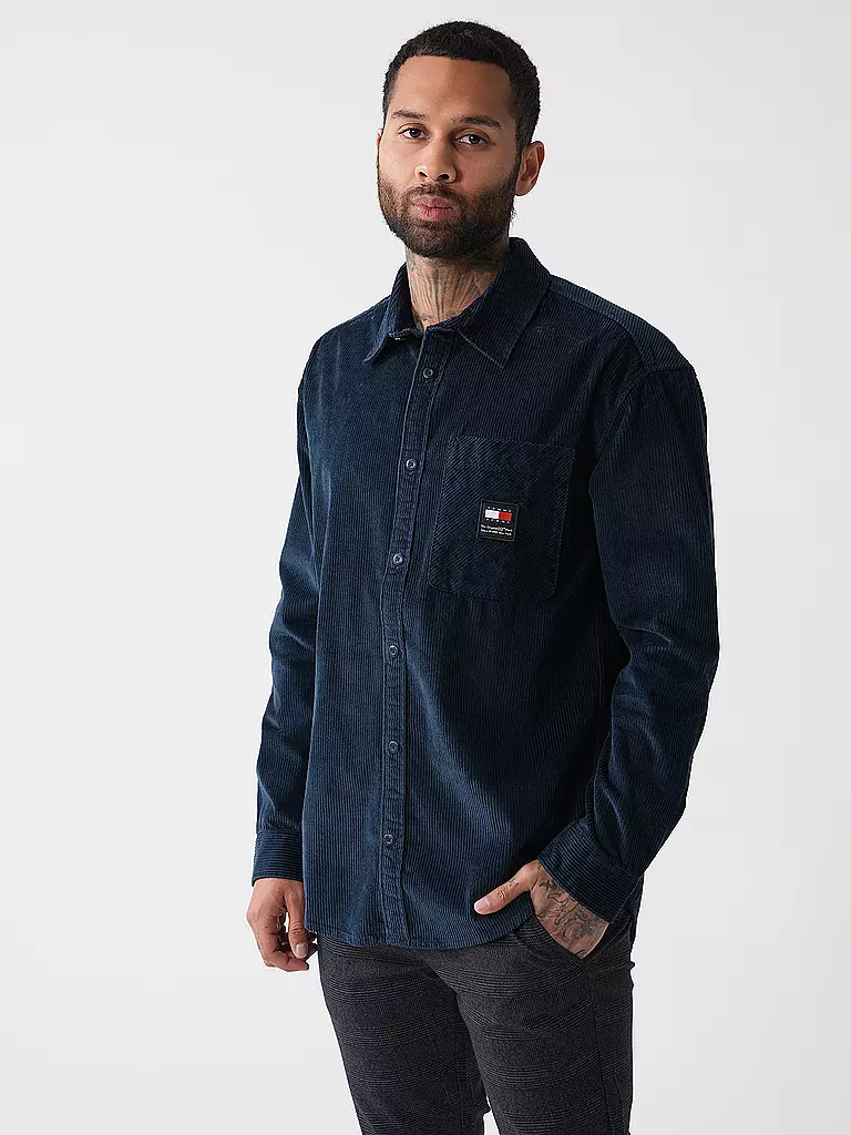 TOMMY JEANS Overshirt dunkelblau