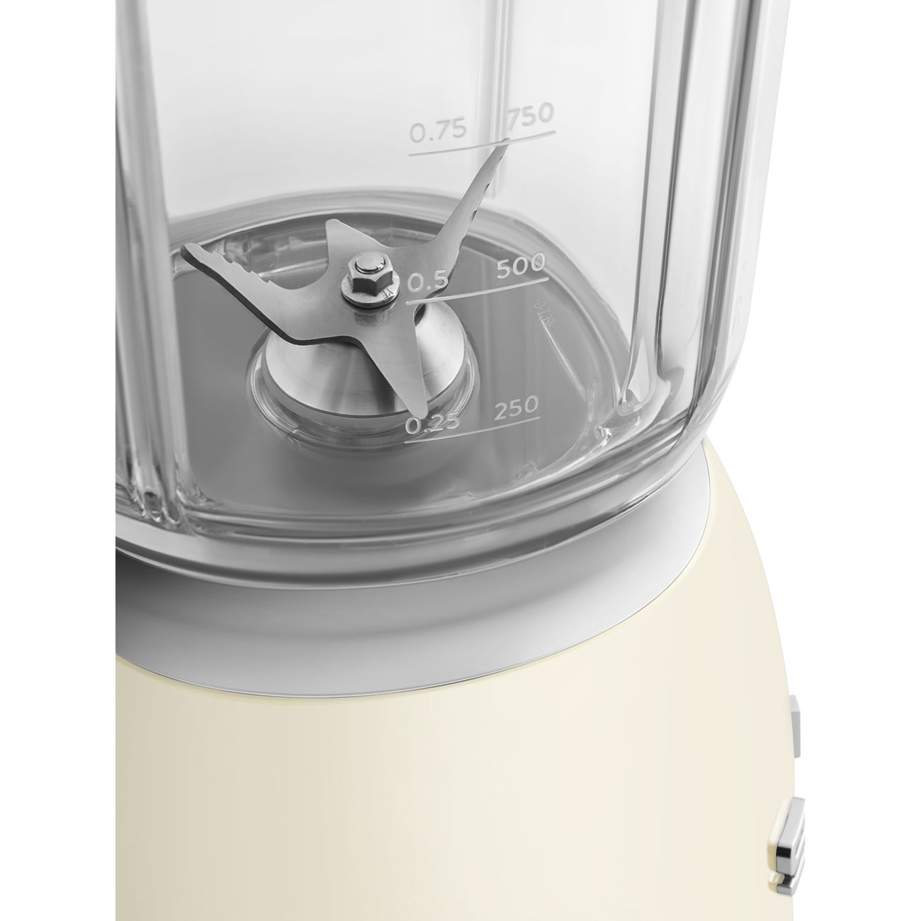 (1.5L) Edelstahl Standmixer 50's Retro Style (BLF03CREU) - Creme