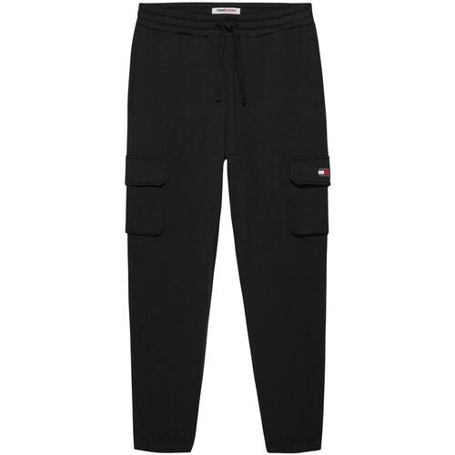 Tommy Jeans - TJM REG XS BADGE CARGO SWEATPANT Negro