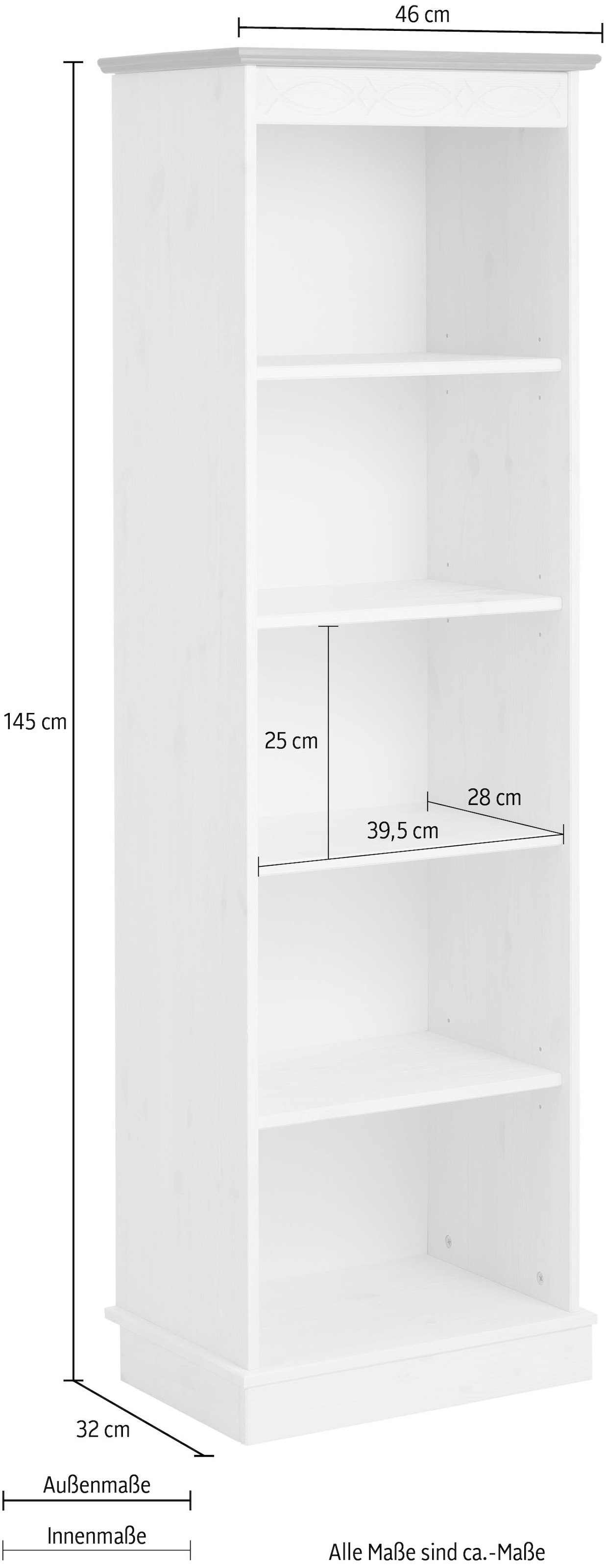 Home affaire Standregal »Indra« Höhe 145 cm