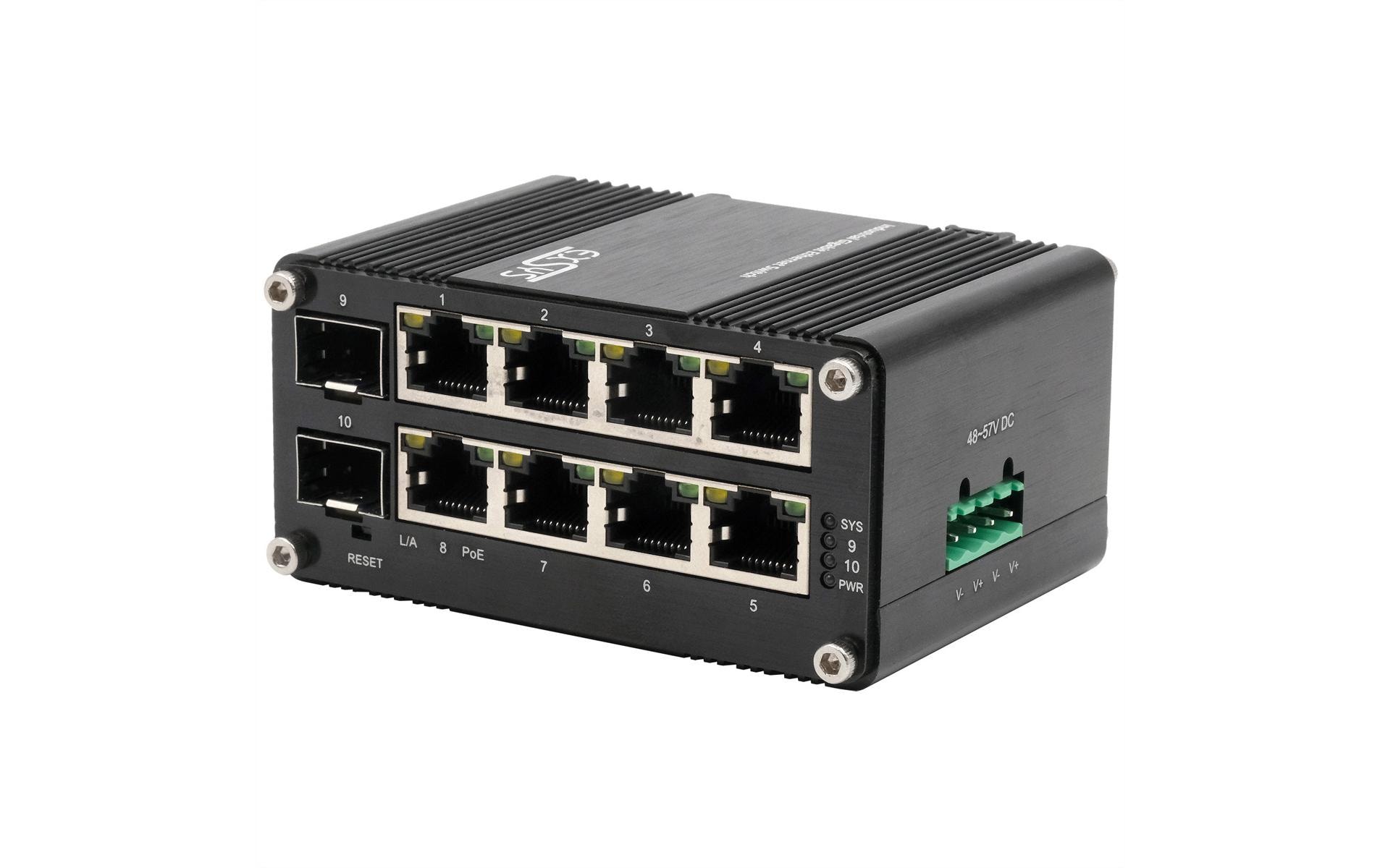 PoE+ Switch EX-62035MPOE-SFP 10 Port<br>10-Port Mini Gigabit Ethernet PoE+ Switch