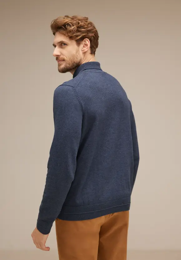 Pullover mit Rollkragen - dusty nordic blue