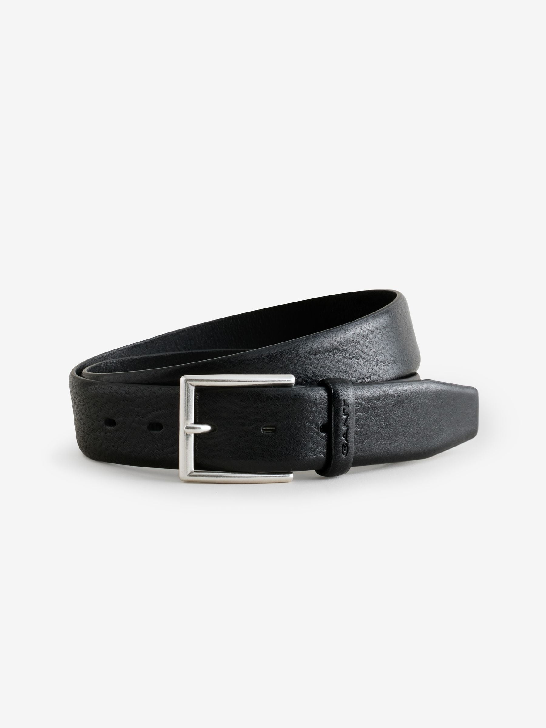 Zwart - Gant riem van klassiek leer