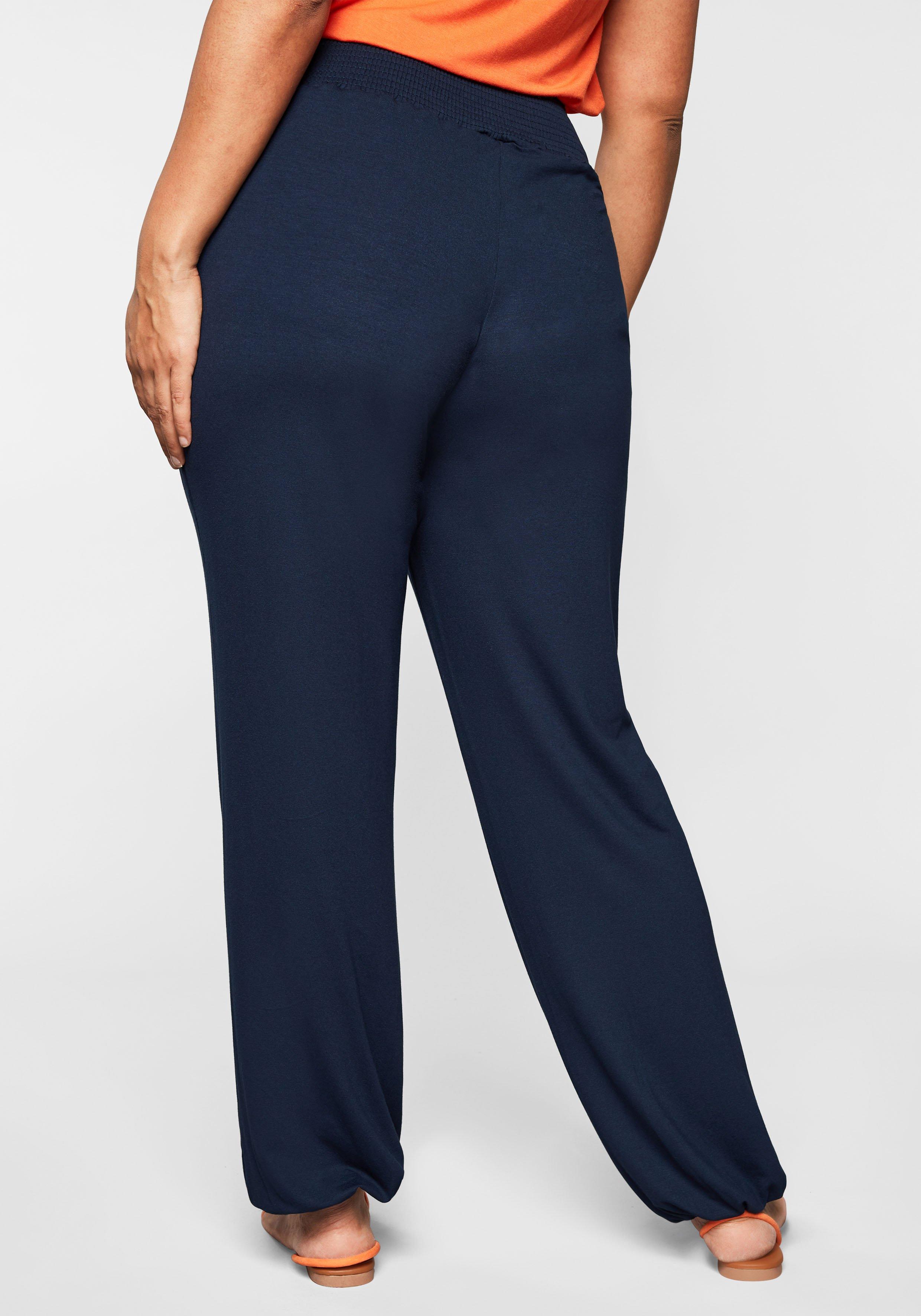 Jerseyhose mit breitem Smokbund