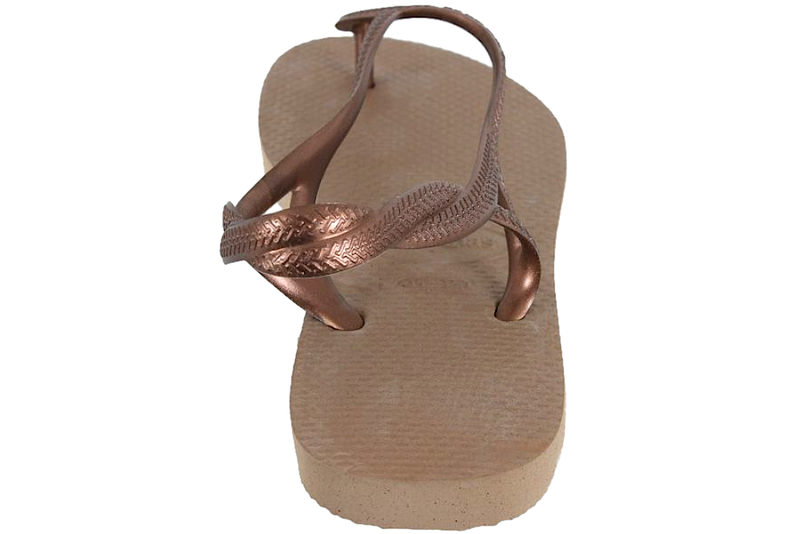 HAVAIANAS LUNA KLIPKLAPPER I BRUNT GUMMI