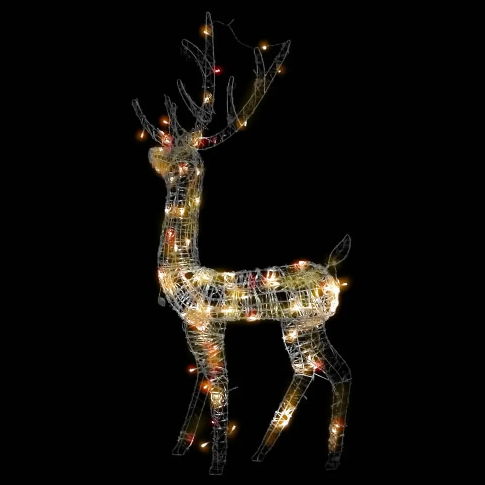 vidaXL - Rendier Kerstdecoratie - Multicolour - 70 x 41 x 120 cm