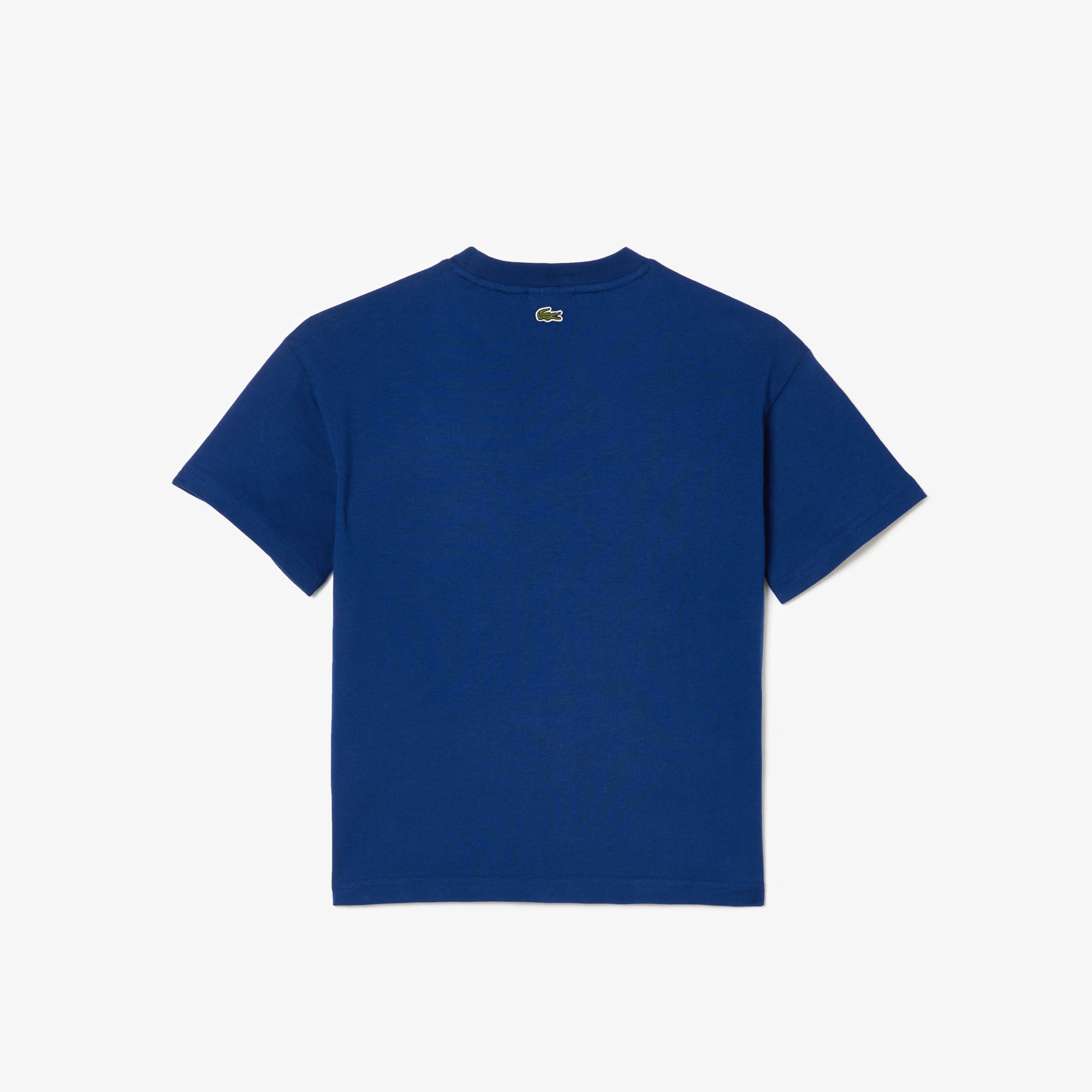 T-shirt avec imprimé graphique en coton T-Shirts & Chemises - Bleu - Lacoste - Enfant