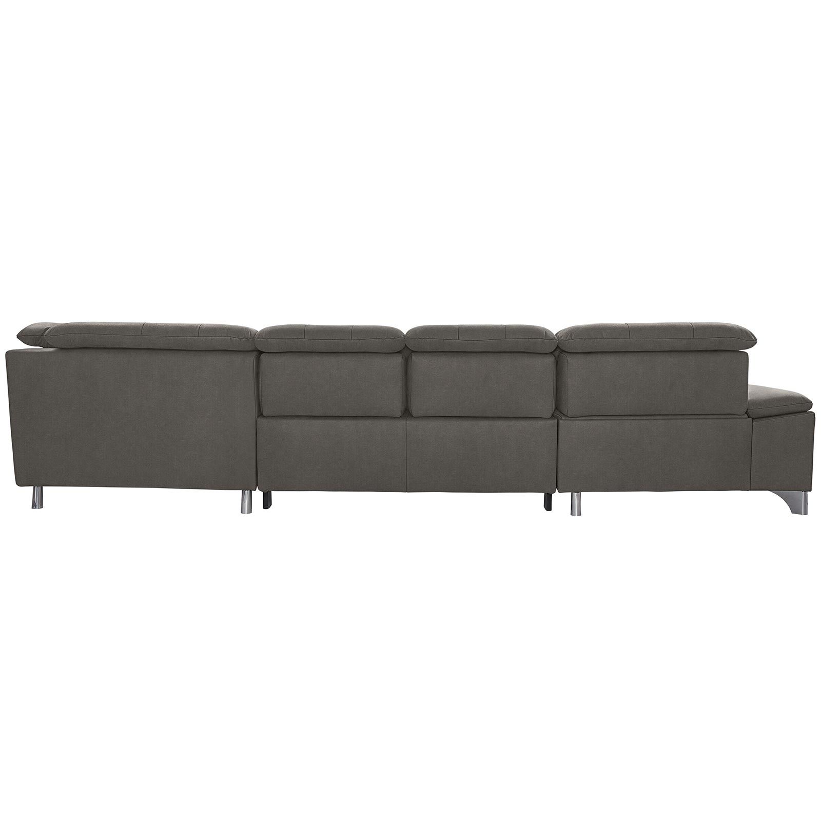 polsterpower Wohnlandschaft - Belle grey - Basismodell - Recamiere links