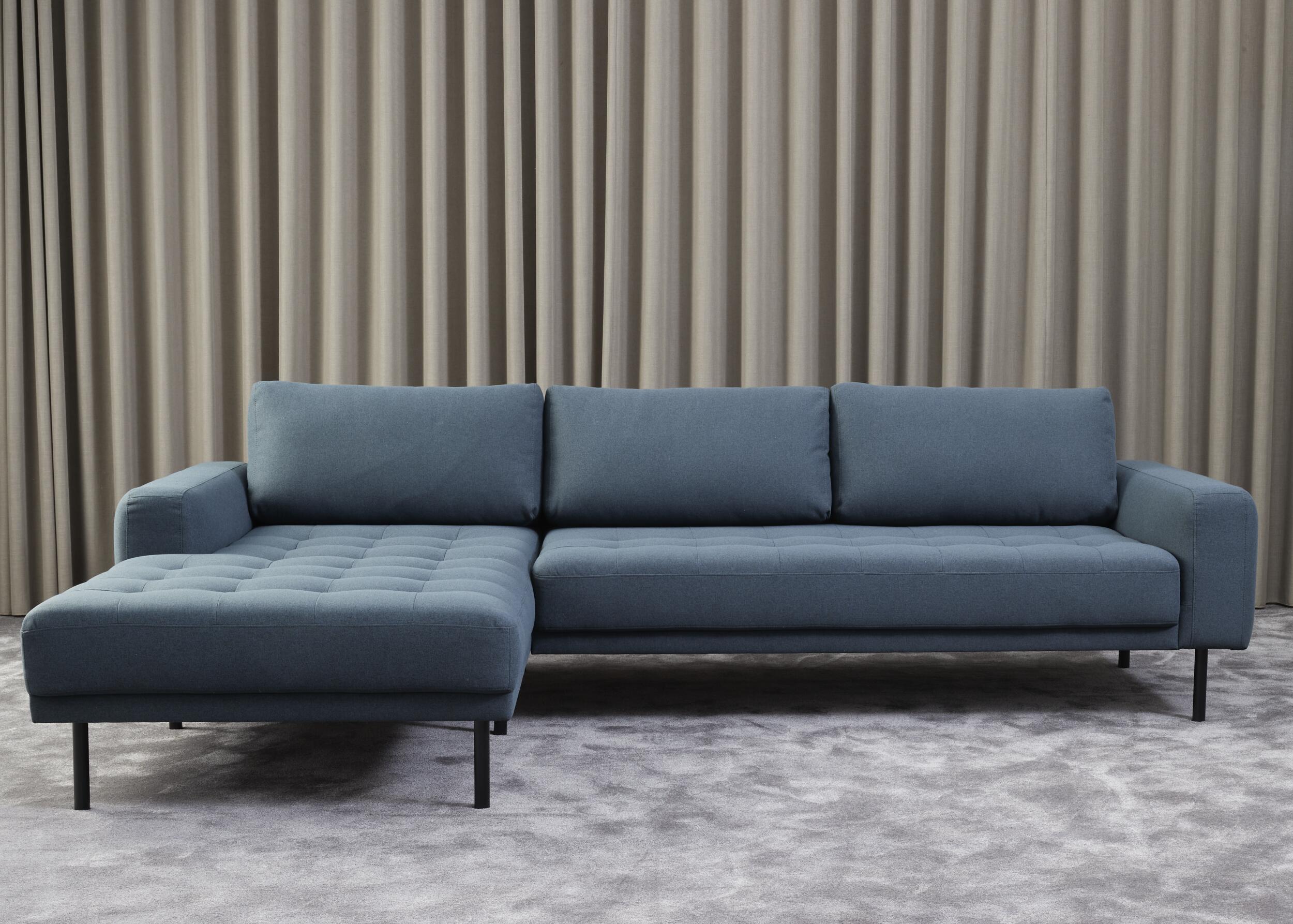 Halfdan venstrevendt sofa med chaiselong