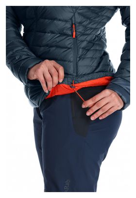 Doudoune Longue Femme RAB Microlight Alpine Bleu