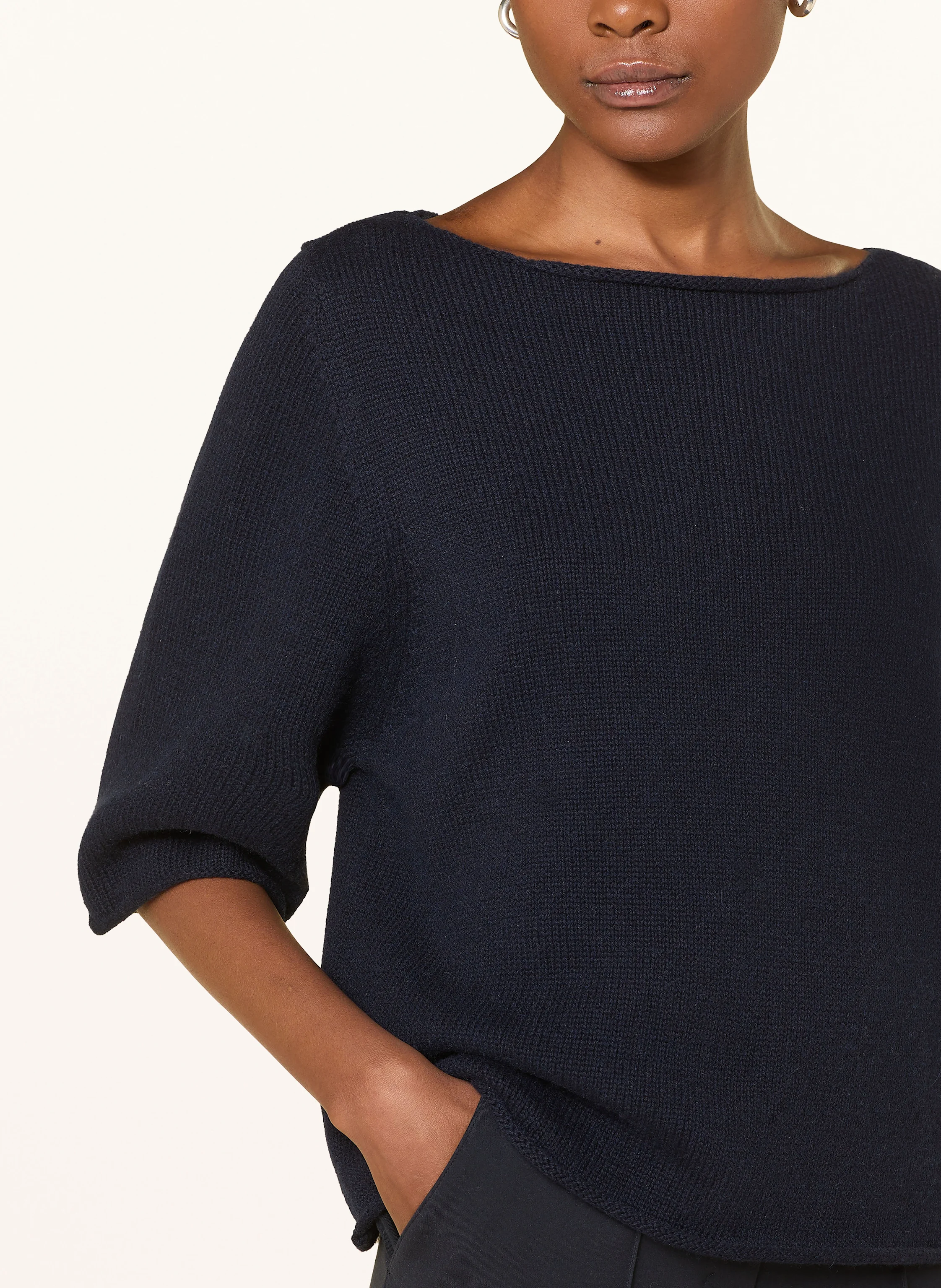 ALLUDE Pullover mit 3/4-Arm und Cashmere