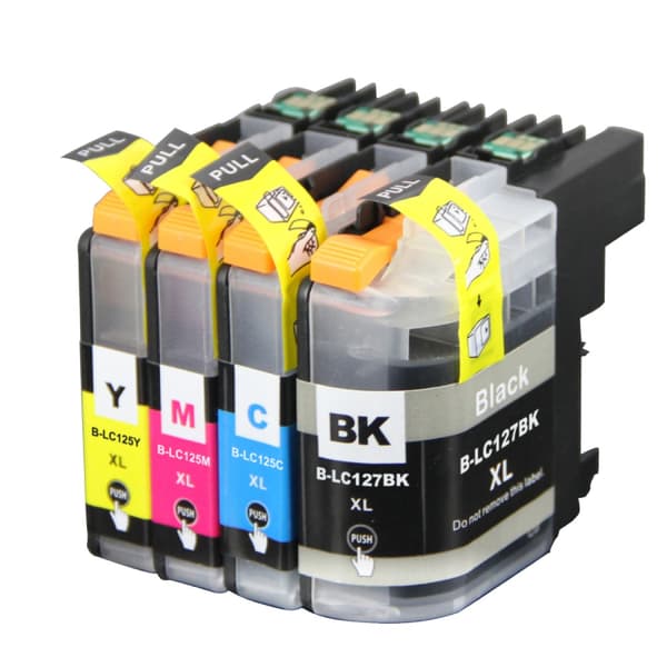 Kompatibel - Brother LC 125 / 127 Blekkpatron økonomipakke 4 stk, 73 ml