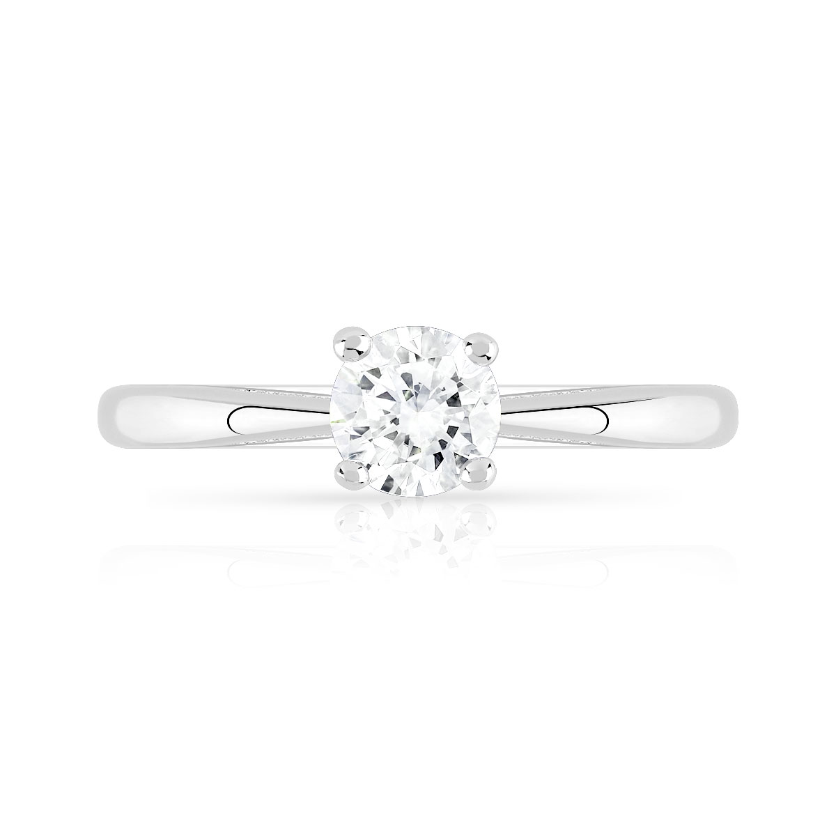 Solitaire argent 925 zirconia