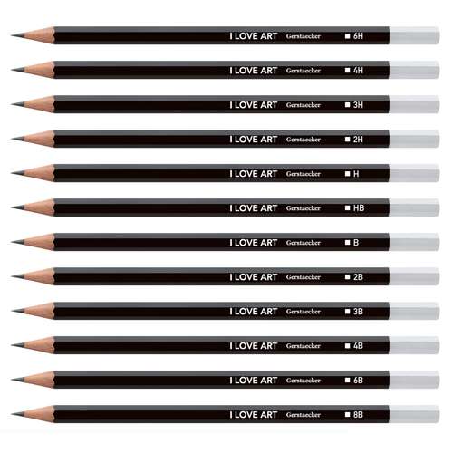 I LOVE ART Sketch Bleistift-Set