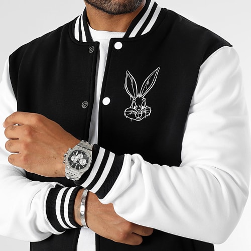 Veste Teddy Angry Bugs Bunny Noir Blanc