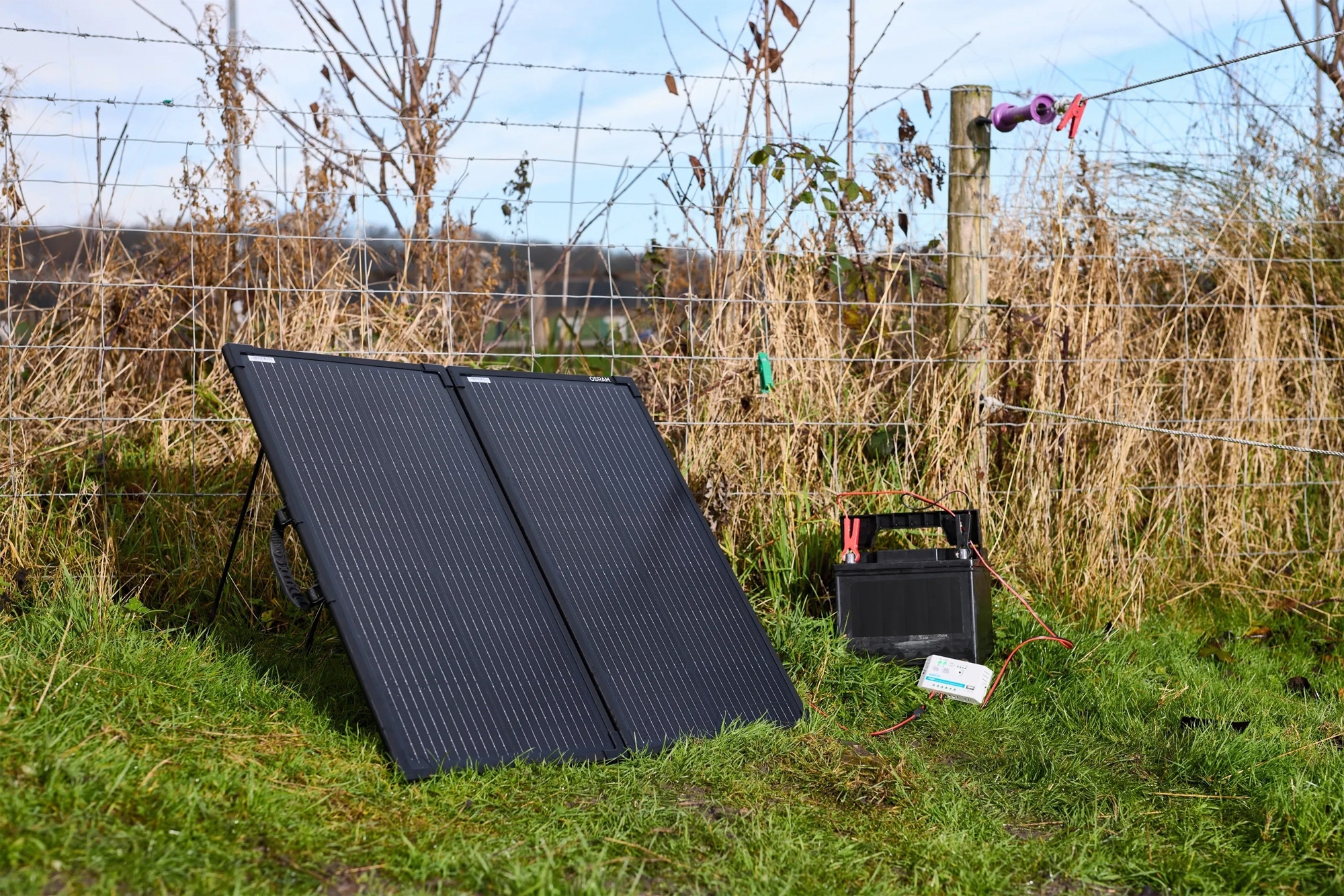 Osram Solarmodul für 12-Volt-Freizeitbatterien BatteryChange Solar 100W OHPS100