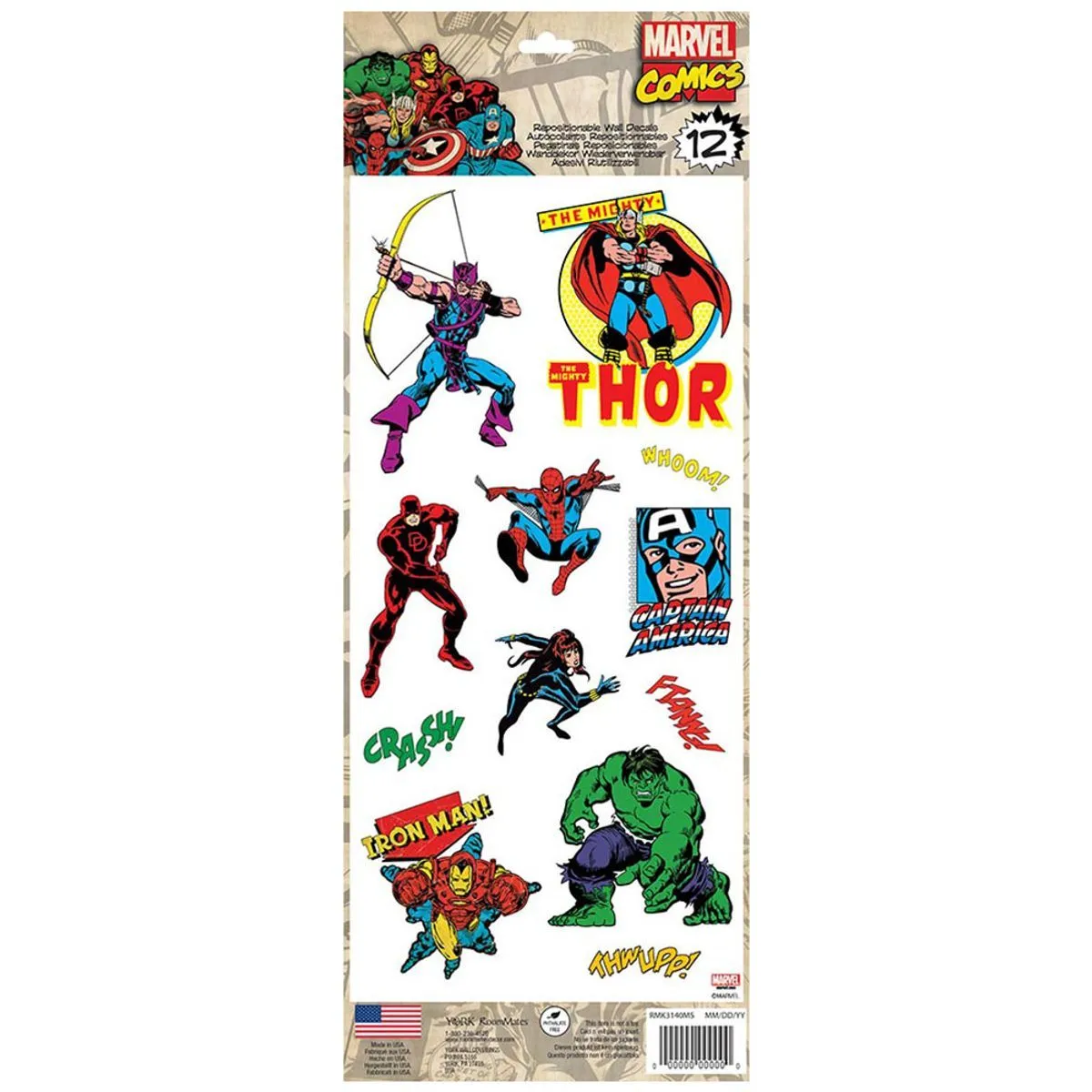 TheDecoFactory Marvel Comics Classic - Stickers