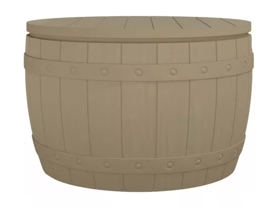 Boîte de rangement de jardin 3 en 1 marron clair polypropylène
