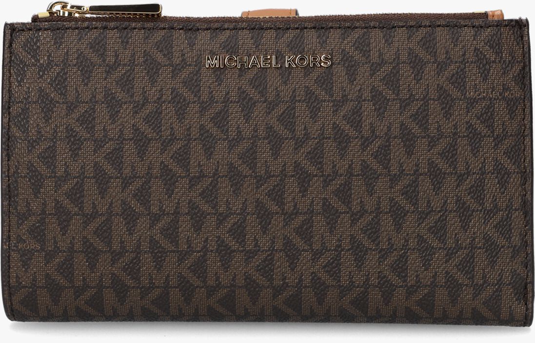 MICHAEL KORS bruine michael kors portemonnee dblzp wristlet