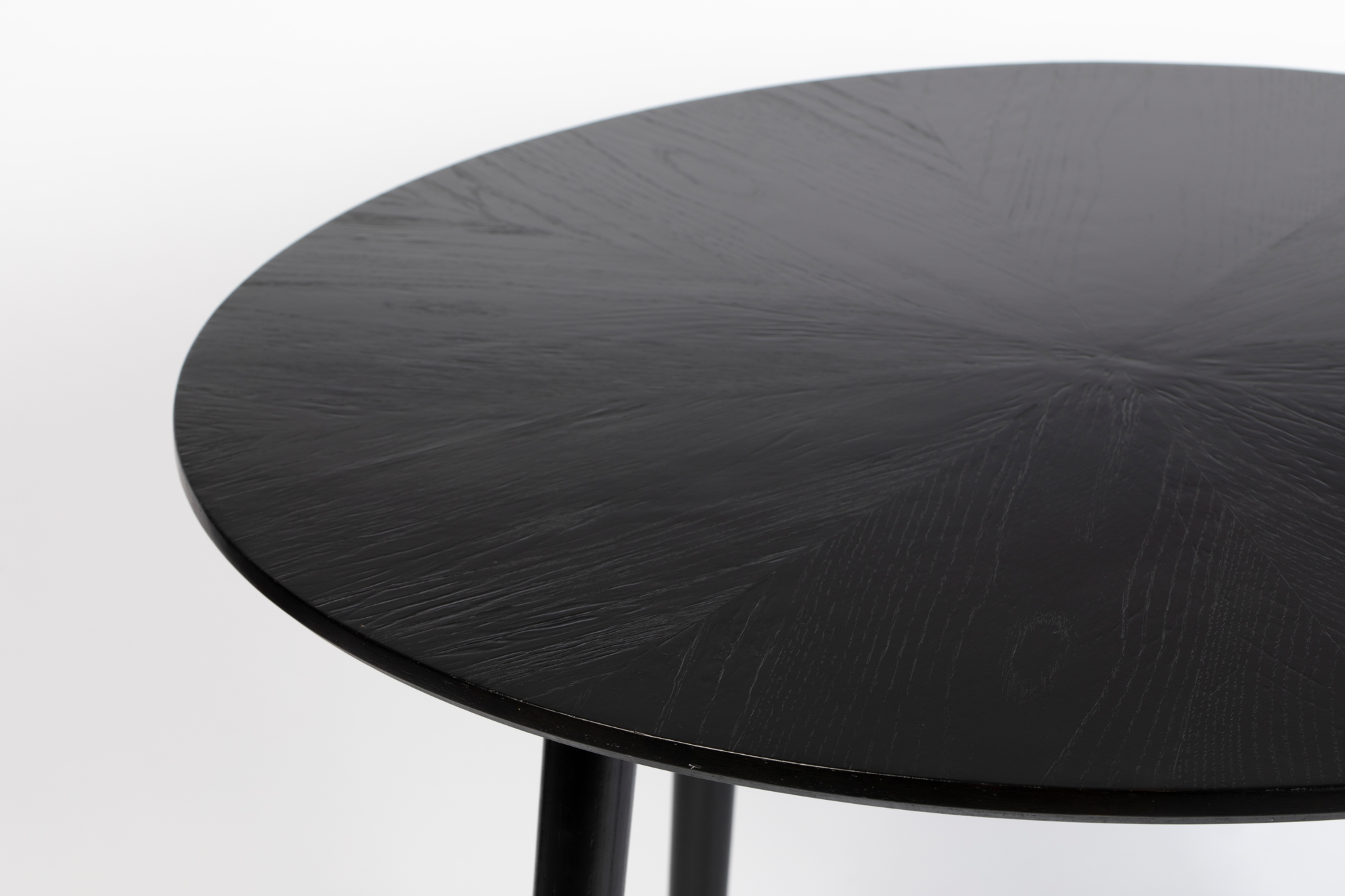 Eettafel Fabio zwart rond 120 cm