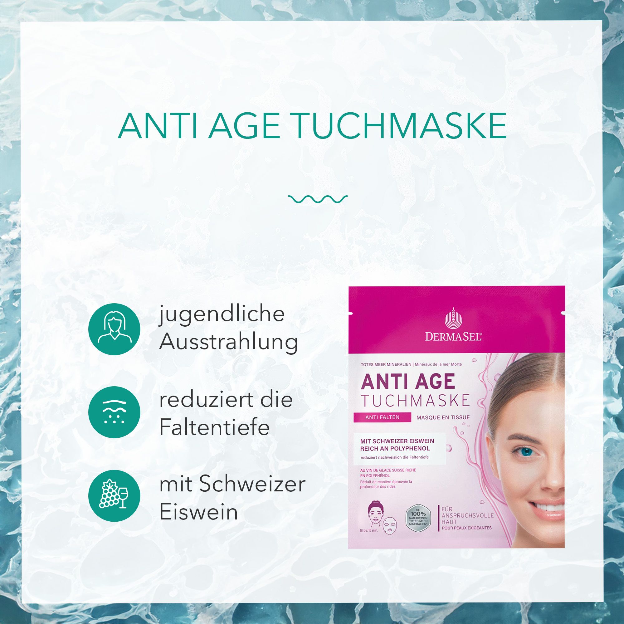 DERMASEL® Totes Meer Anti-Age Tuchmaske